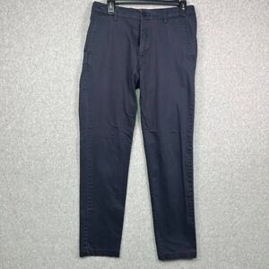Dockers Pant Men's 31x30 Blue Cotton Belt Loop Stretch Button Slim Fit Tag 30x32